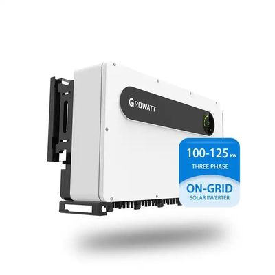 10 MPP Trackers On Grid Inverter Growatt MAX 100-125KTL3-X LV 180V-1000V Πρόσθετη τάση εισόδου