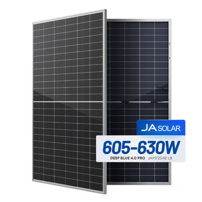 JA 605W 610W 615W Μονοπροσωπικό ηλιακό πάνελ IP68 22,5% Απόδοση