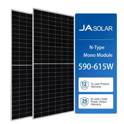 JA Ηλιακό σύστημα Πλάκα Μονοπίναλος 590W 595W 600W 605W 610W 615W με 22,80% απόδοση πάνελ