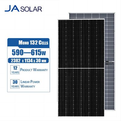JA Solar Deep Blue 4.0 Pro 595w 590w 605w 615w 600 Watt Μονό διπρόσωπο φωτοβολταϊκό πάνελ τύπου N