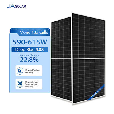 Διάμετροι των πάνελ 2382mmx1134mmx30mm JA Ηλιακό πάνελ 610w JAM66D45 για την Ευρώπη
