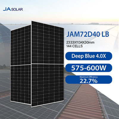 JA Solar Deep Blue 4.0 N-Type Bifacial Double Class Mono Module 575-600W JAM72D40 LB Ηλεκτρική ενέργεια από την ηλιακή ενέργεια