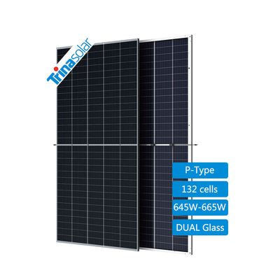 Τρίνα Προσαρμοσμένο ηλιακό πάνελ 645W 650W 660W με 22,5% και MC4 EVO2/TS4*