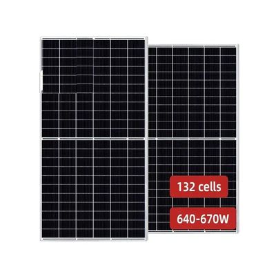 Τρίνα PNG Jinko 645w 650w 655w 665w 670w 210mm Μονό Ηλιακό Πίνακα με Μεγάλη Εξόραση