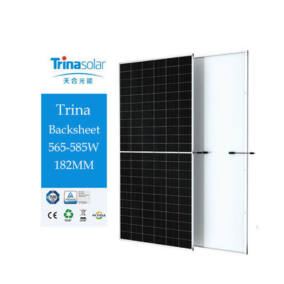 Τρίνα DE19R TSM-DE19R 565-585W Vertex backsheet Μονόμοντλο για λύσεις ηλιακών συλλεκτών