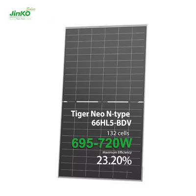 Jinko N Type Tiger 700W 710W 720W Mono Tier 1 Ηλιακά πάνελ για οικιακή ηλεκτρική ενέργεια Μονοκρυσταλλικά