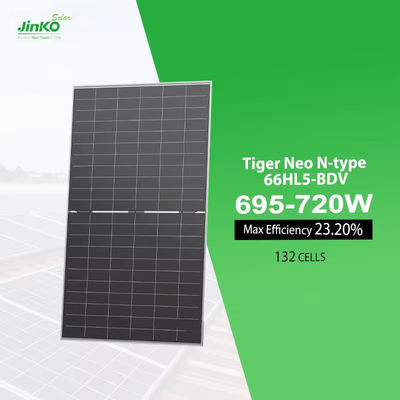 Διοργανωτική αρχή Κλάση C Tiger Neo τύπου N 66HL5-BDV Διπρόσωπο ηλιακό πάνελ 695W 700W 705W 710W 715W 720W