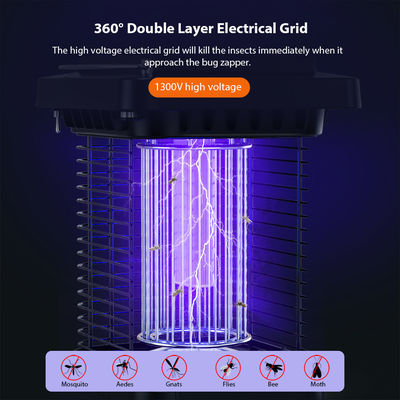ABS Shell Solar Mosquito Bug Zapper Light Ηλιακό επαναφορτιζόμενο Bug Zapper