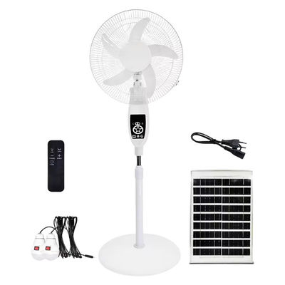 16/18 ιντσών AC DC 12V 5 Blade Ηλιακός ανεμιστήρας επαναφορτιζόμενος με πάνελ 20W/30W