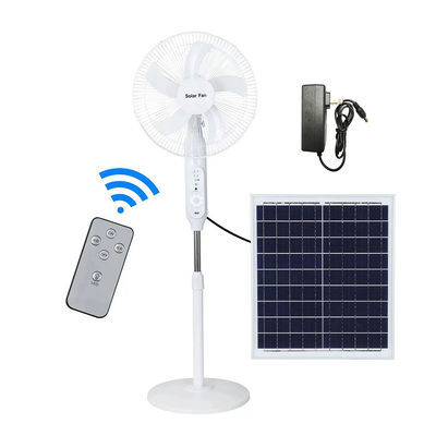 16/18 ιντσών AC DC 12V 5 Blade Ηλιακός ανεμιστήρας επαναφορτιζόμενος με πάνελ 20W/30W