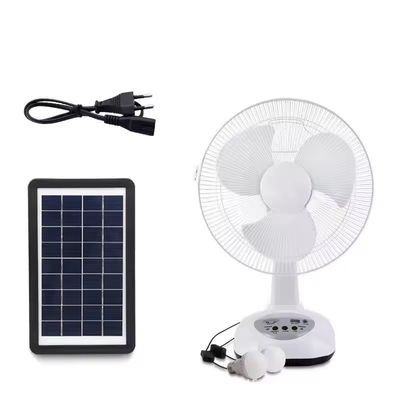 12 ιντσών ηλιακό ανεμιστήρα AC DC ηλιακό ανεμιστήρα με νυχτερινό φως για υπαίθριο κάμπινγκ πεζοπορία