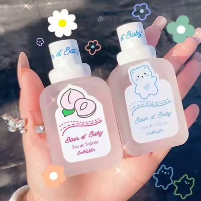 Factory Peach Milk Scent Baby Bear Girl Boy Perfume Mist Small Light Fragrance Body Spray Kids Perfume